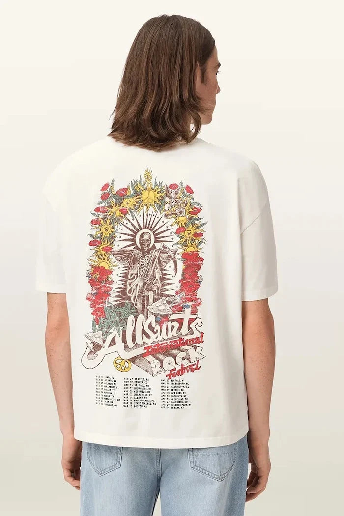 AllSaints Camiseta Oversize de Algodón para Hombre ROQUE