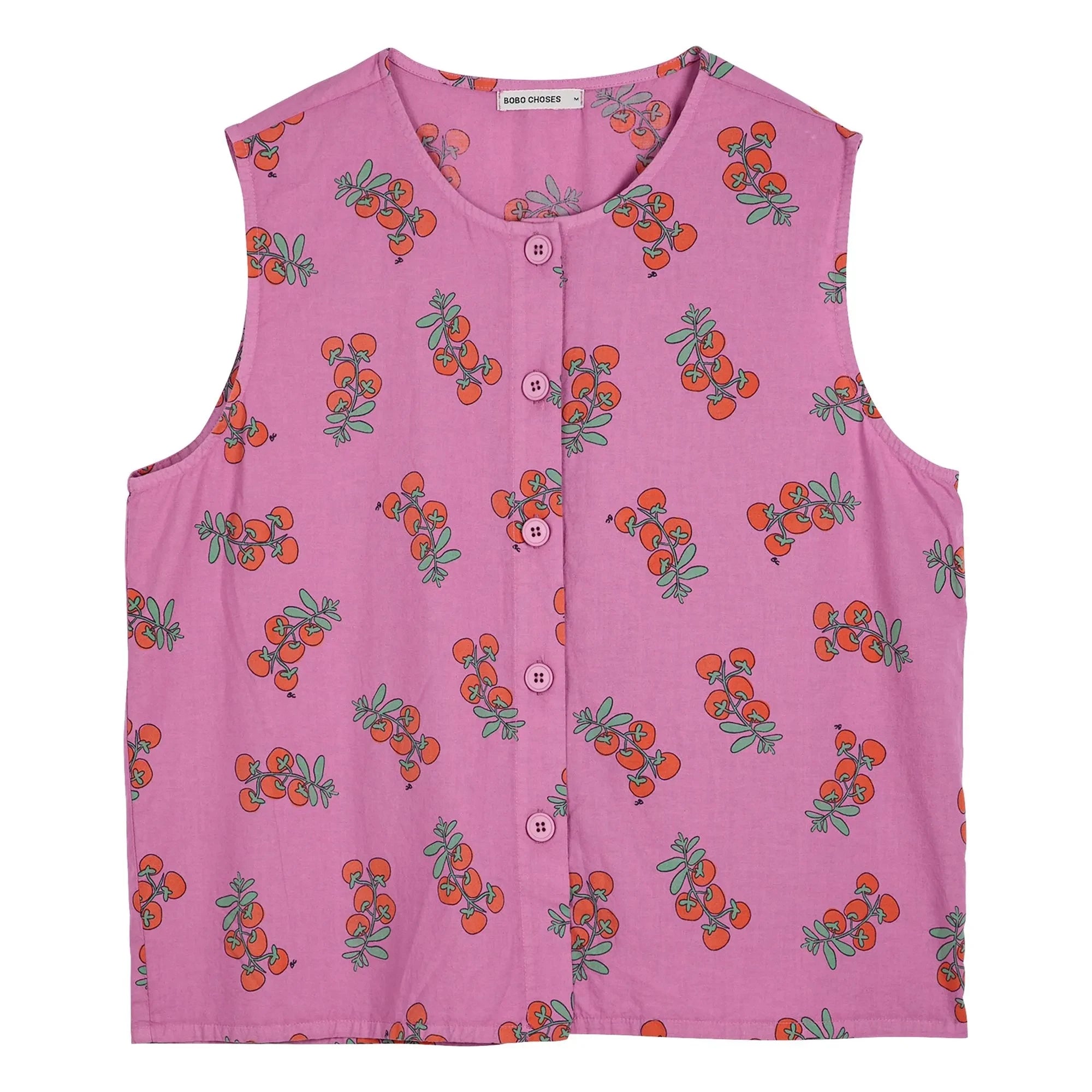 Bobo Choses - Algodón orgánico con estampado de Top Tomatoes | Morado