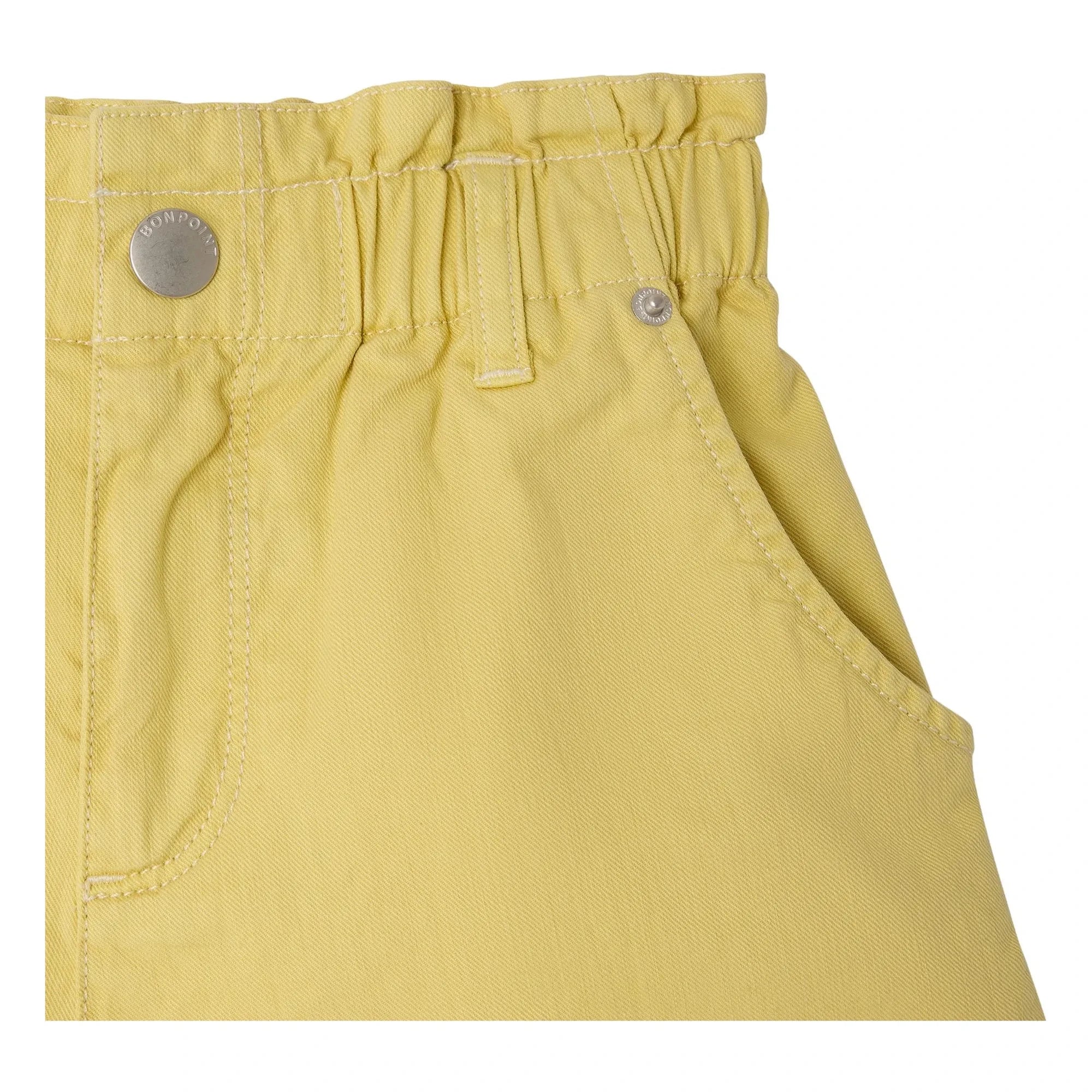 Bonpoint - Cathy Shorts vaqueros de algodón orgánico | Amarillo