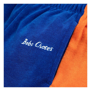 Bobo Choses - Pantalón de chándal de rizo de algodón orgánico con bloques de color | Azul real