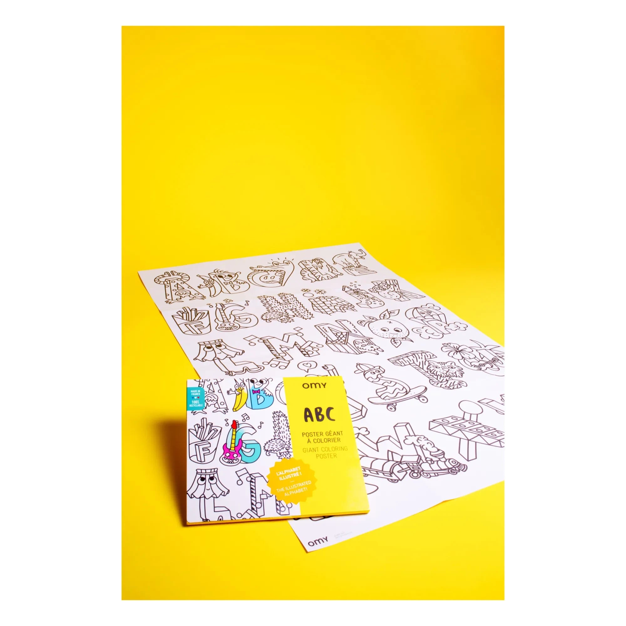 Omy - Póster para Colorear ABC