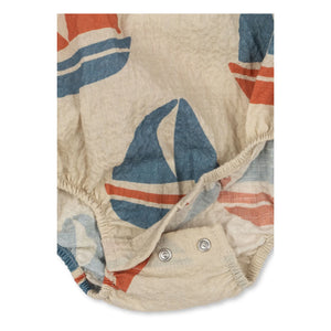 Konges Sløjd - Mono de algodón orgánico Elliot Bateaux | Beige
