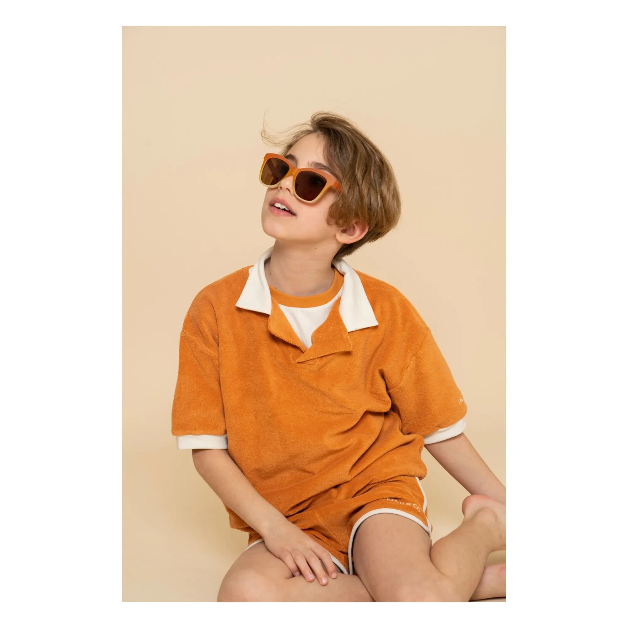 Grech & Co - Gafas de sol Wayfarer Ombre | Naranja