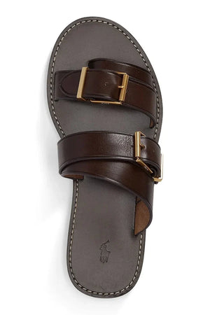 Polo Ralph Lauren Bkle Slide Sandalias de Cuero