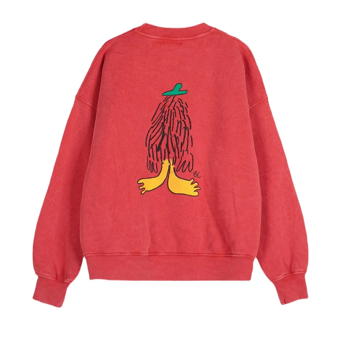 Bobo Choses - Sudadera de algodón orgánico Hidden Monster | Roja