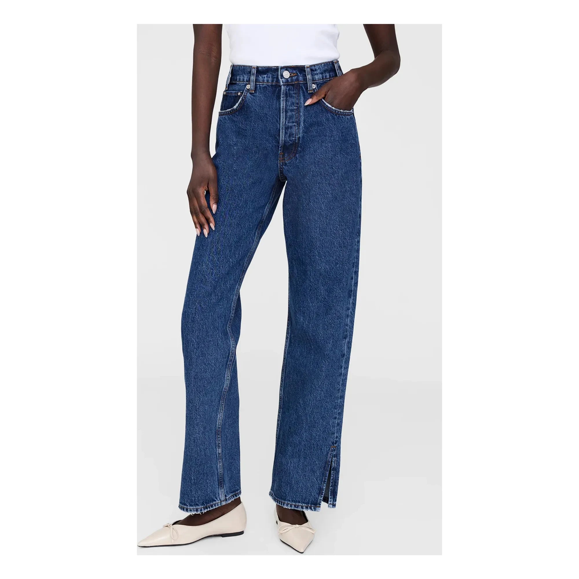 Anine Bing - Vaqueros Roy 31" | Azul Lavado
