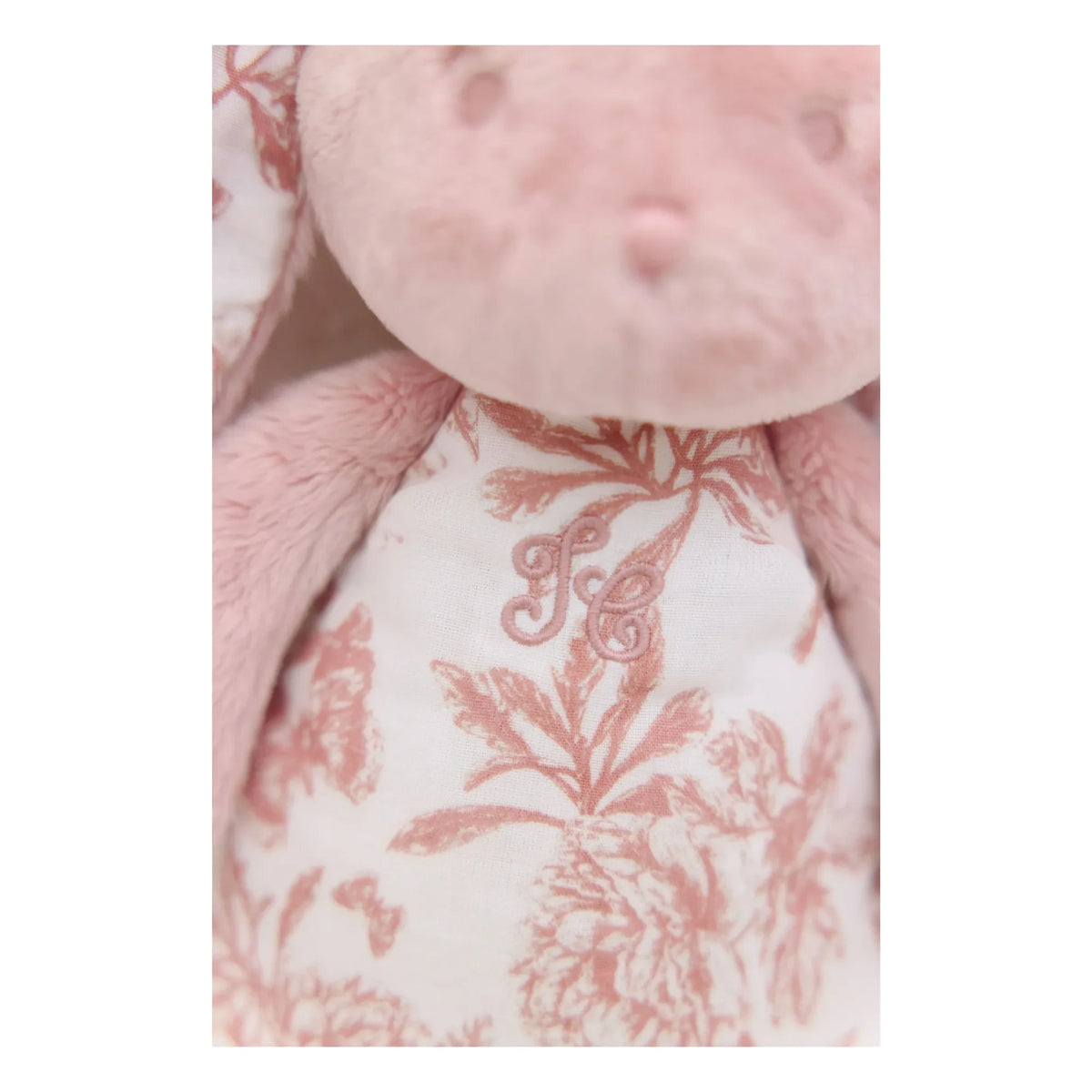 Tartine et Chocolat - Doudou lámpara nocturna Augustin el conejo Toile de Jouy | Melocotón