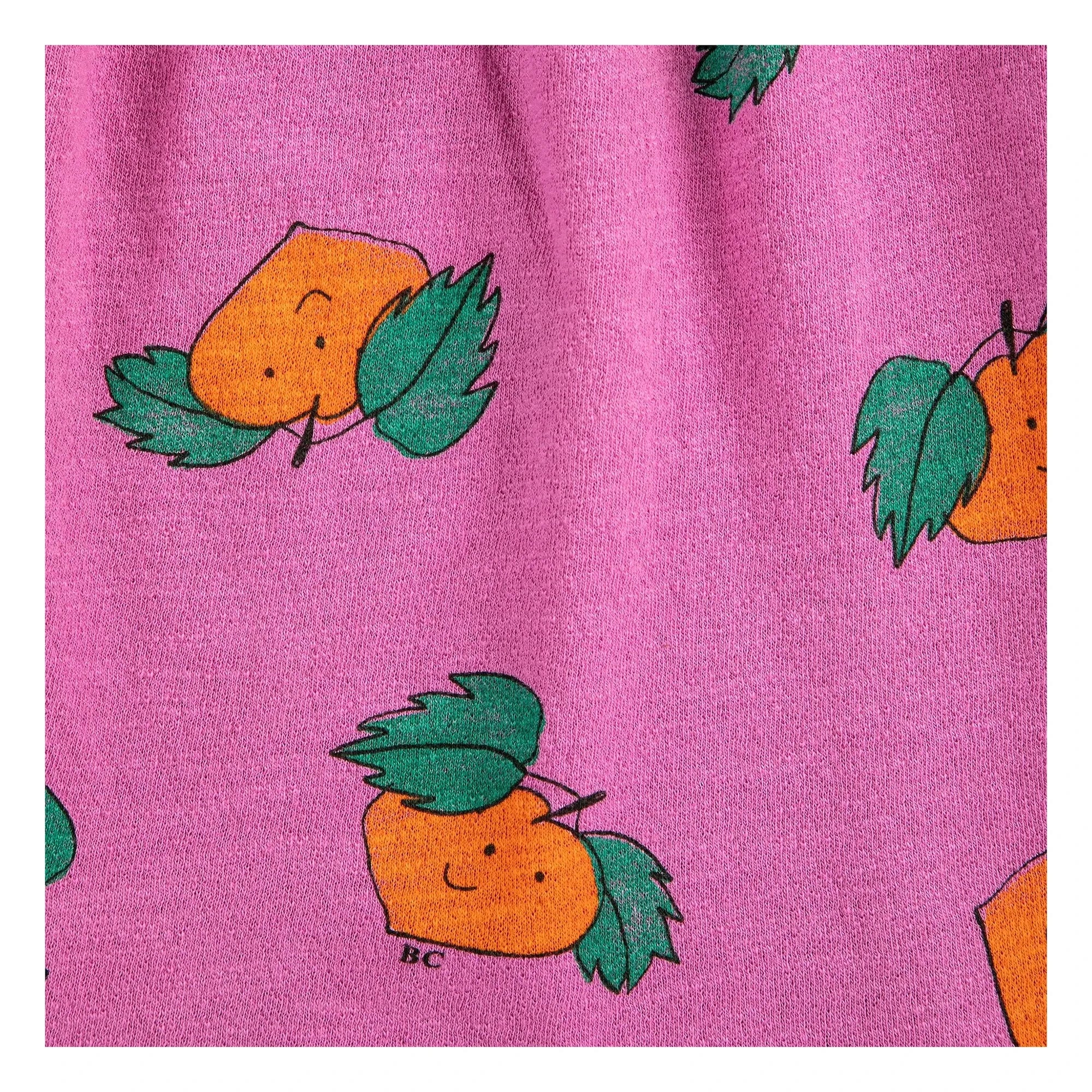 Bobo Choses - Vestido naranja con volantes de algodón orgánico | Púrpura