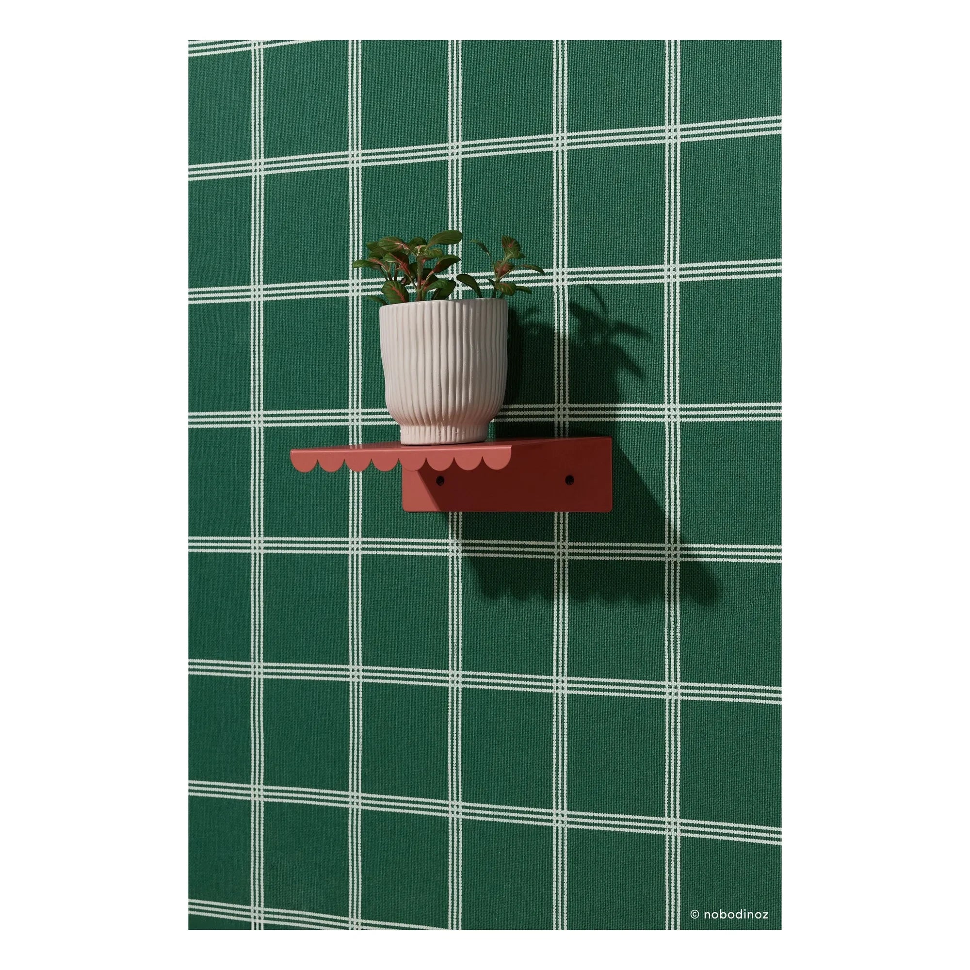 Nobodinoz - Estante de pared Vibes 20x16 cm | Terracota
