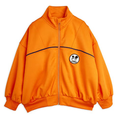 Mini Rodini - Sport Fermuarlı Sweatshirt Geri Dönüştürülmüş Lifler | Turuncu