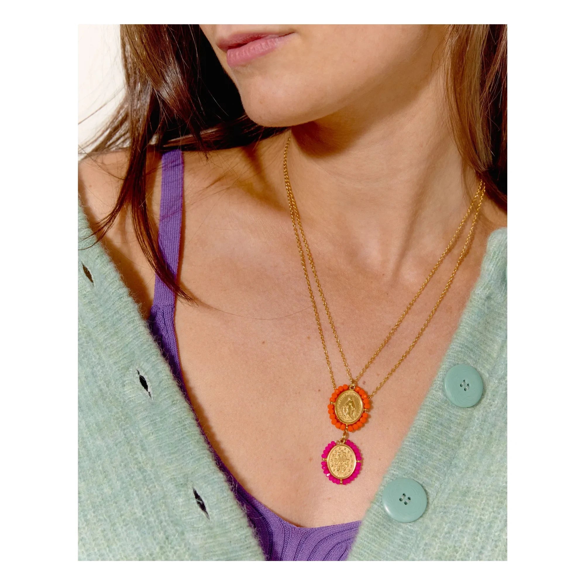 Collar Palas - Santa María | Naranja