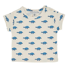 Emile et Ida - Camiseta tortuga de algodón orgánico | Crudo