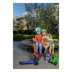 Patinete Micro - Maxi Plegable Neón LED | Verde