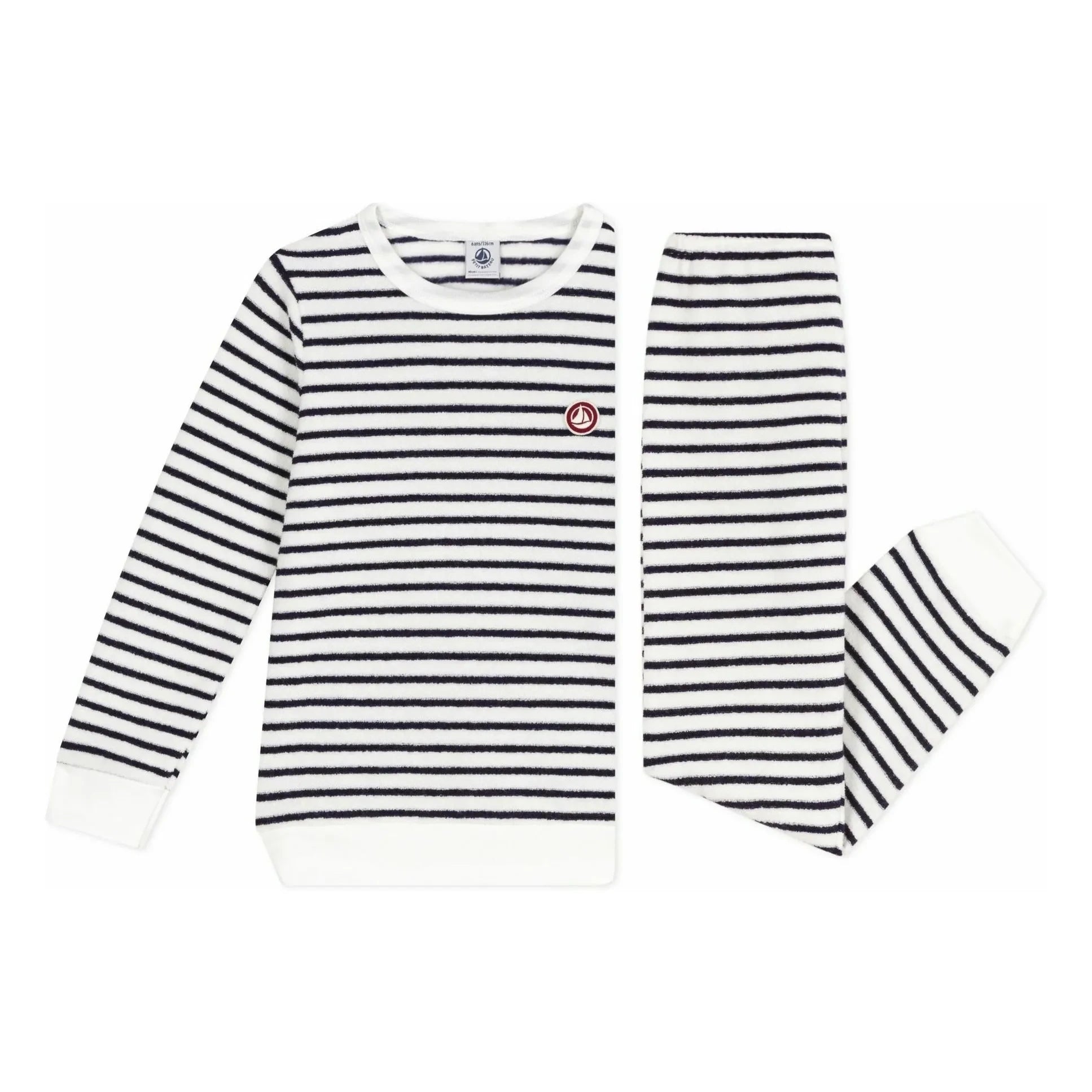 Petit Bateau - Pijama Sailor Havlu de modal | Azul marino