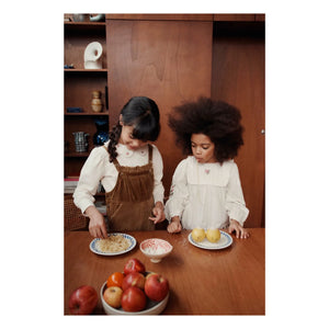 Emile et Ida - Claudine Yaka Sweatshirt Organik Pamuk | Krem