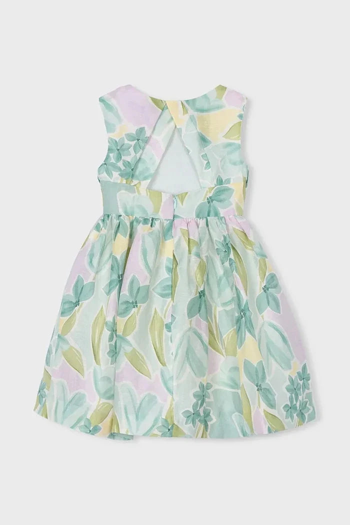 Vestido de lino infantil Mayoral