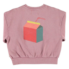 Piupiuchick - Lunch Break organik pamuklu sweatshirt | Pembe