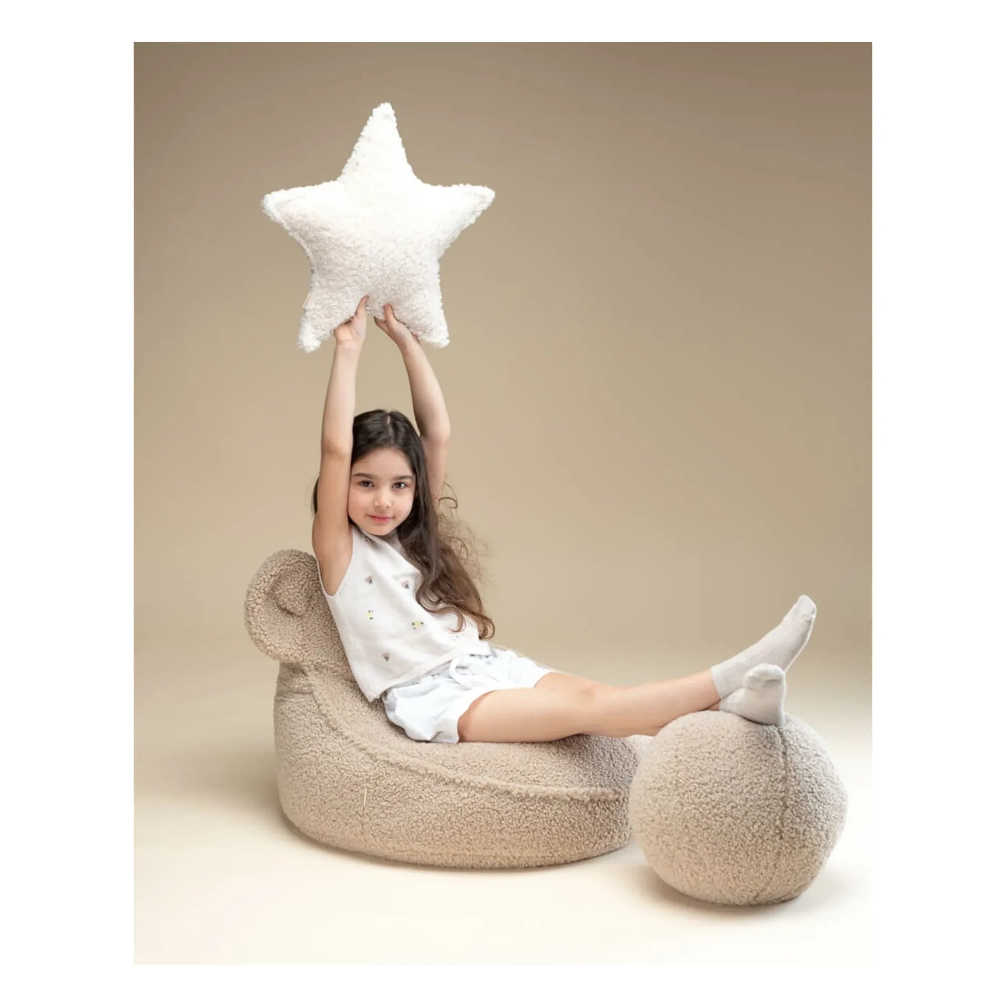 Wigiwama - Sillón Oso de Peluche | Beige