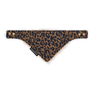 Caramel & Cie - Bandana de perro leopardo | Marrón
