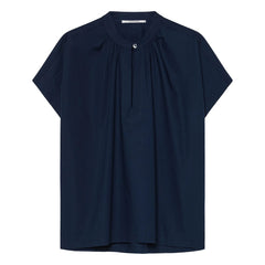 Pomandère - Blusa de manga corta | Azul noche