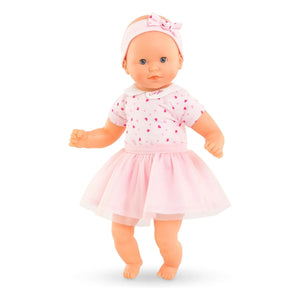 Corolle - Mi primer muñeco - Lindo osito de peluche con corazón | Rosa claro