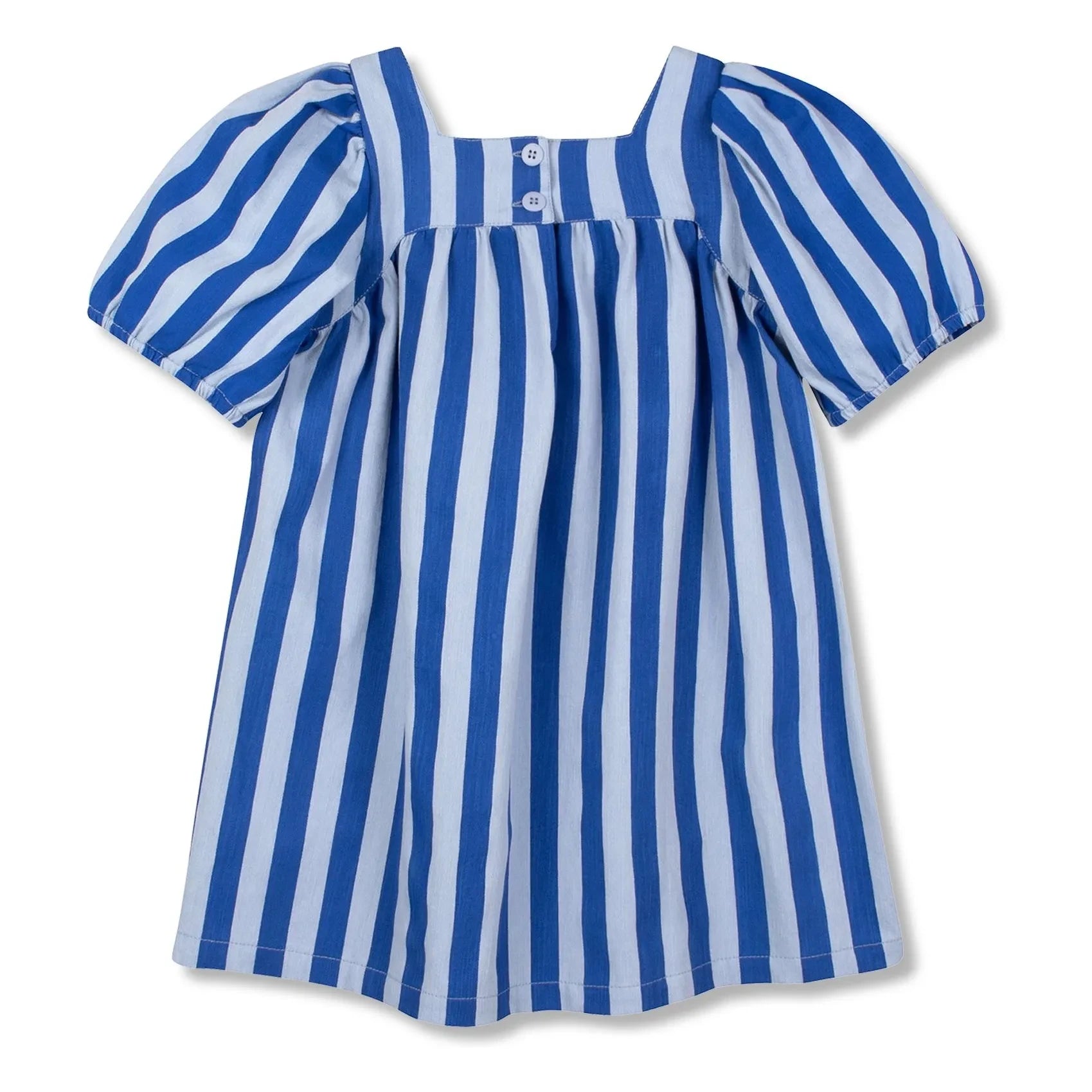 Wynken - Vestido con volantes y rayas | Azul