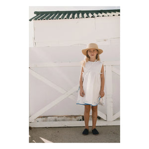 Tinycottons - Vestido de lino Swans | Blanco
