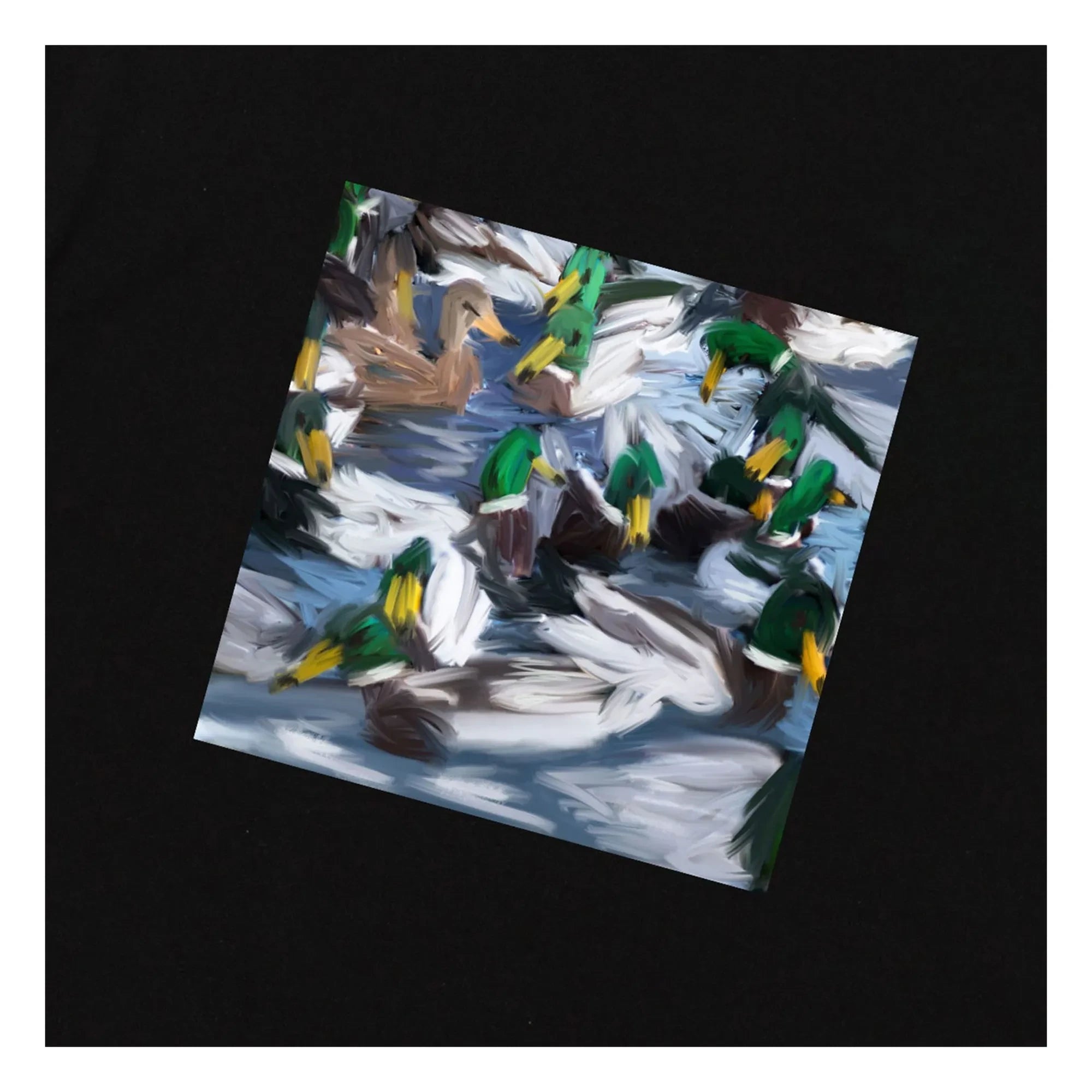 Edmmond Studios - Camiseta de algodón Duck Lake | Azul oscuro