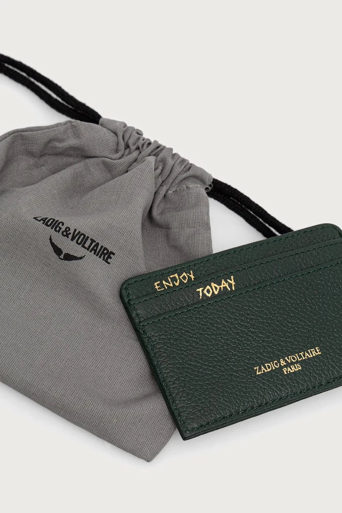 Funda de cartera de cuero para mujer