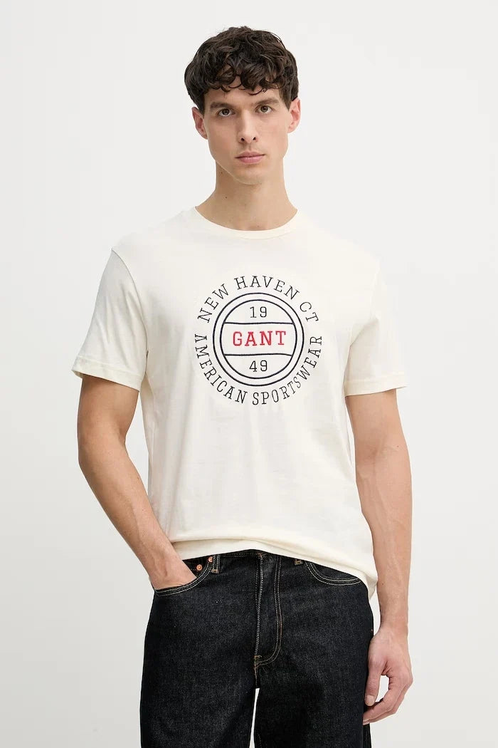 Camiseta de algodón para hombre Gant