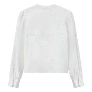Pomandère - Blusa de popelina de algodón | Blanco