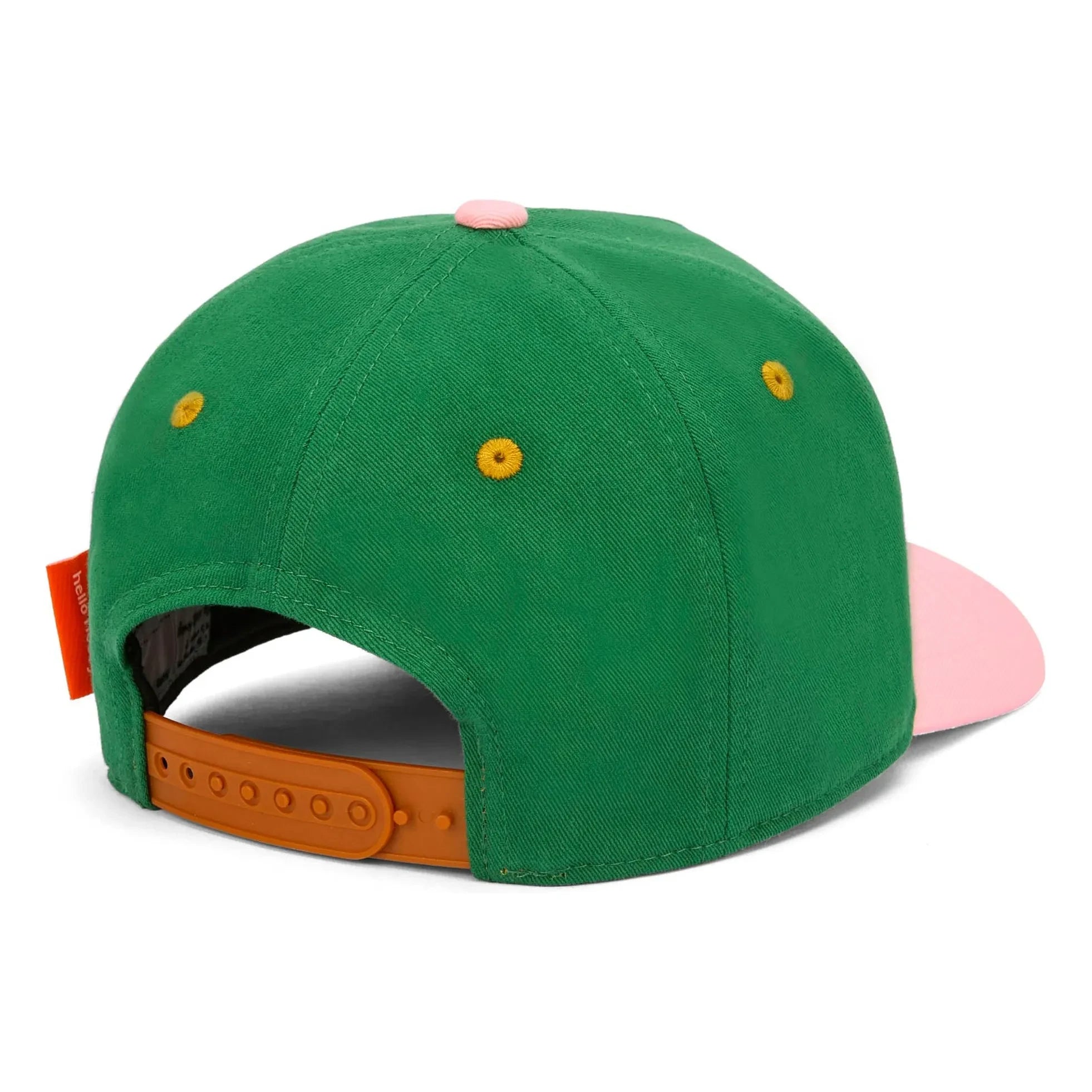 Hello Hossy - Gorra mini curva con visera de algodón orgánico | Verde cromo