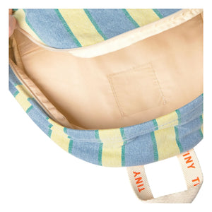 Tinycottons - Mochila vaquera a rayas | Azul