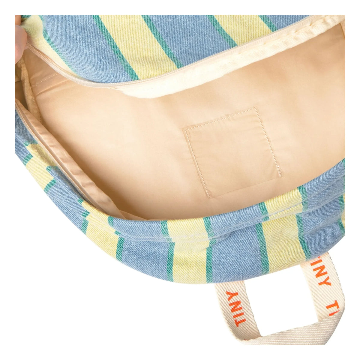 Tinycottons - Mochila vaquera a rayas | Azul