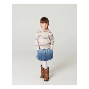 Copenhagen Colors - Falda denim de algodón orgánico con estampado en bloque | Mavi