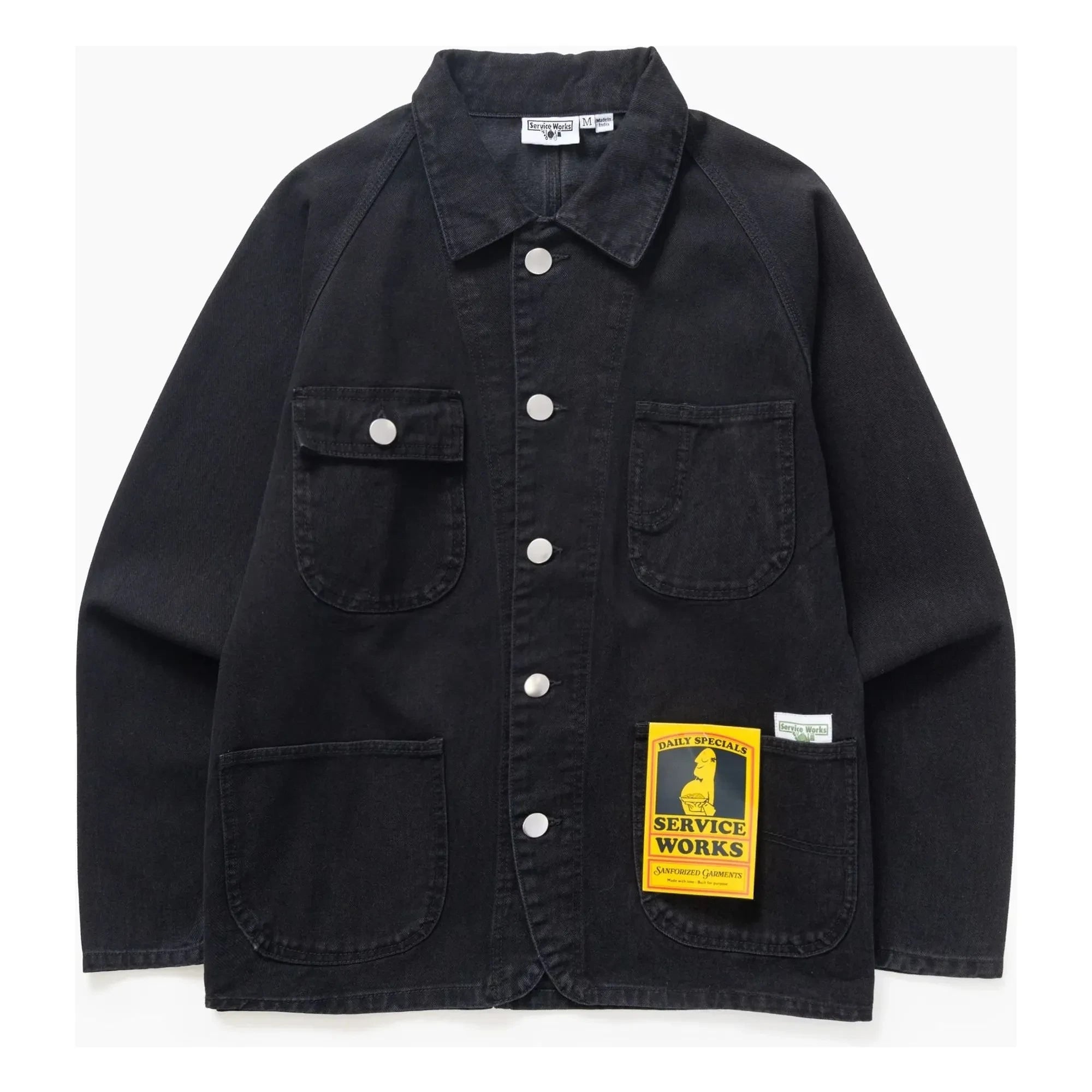 Service Works - Mono Vaquero Negro Oscuro 2.0 Chaqueta de Algodón Orgánico