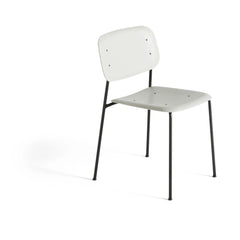 Hay - Yumuşak Kenarlı Sandalye - Metal Taban | İnci grisi