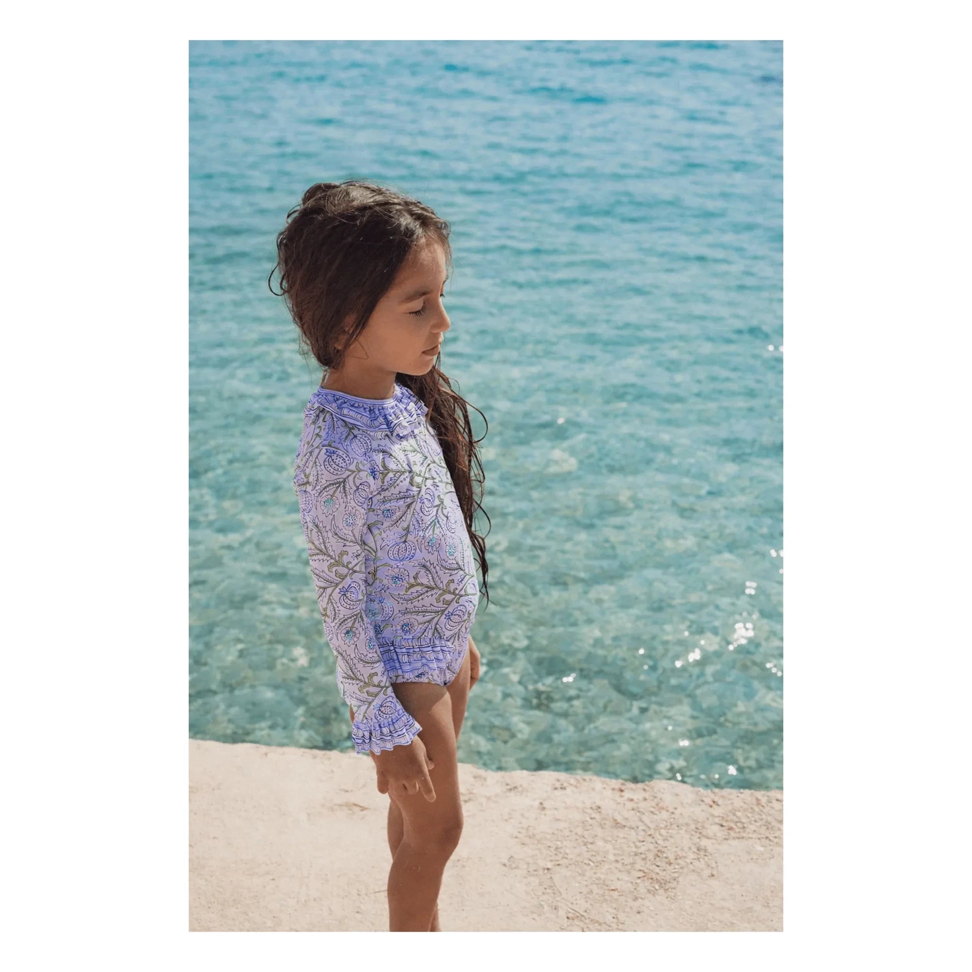 Lison Paris - Bañador con protección UV Poppy Fleuri | Lila