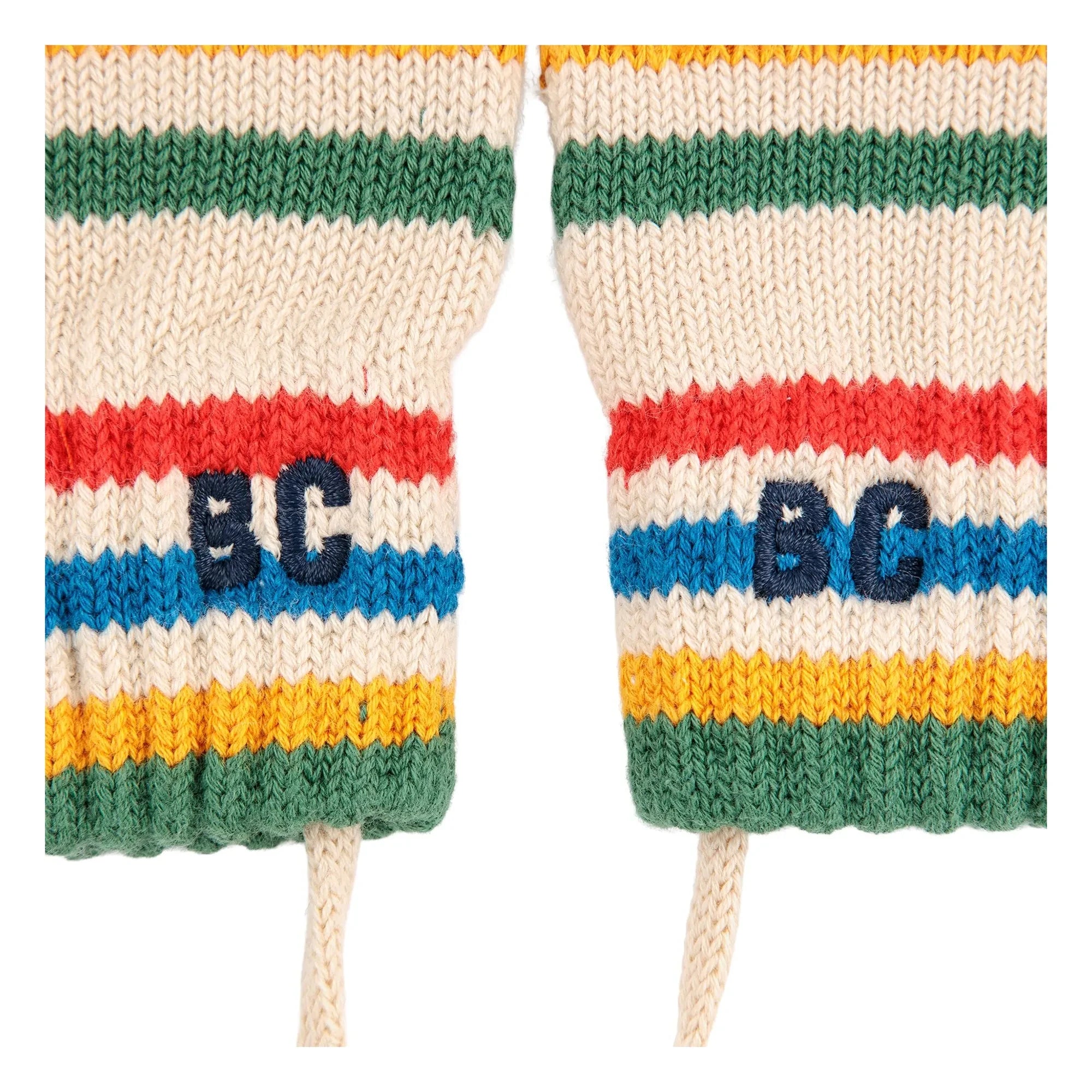 Bobo Choses - Guantes a rayas | Beige