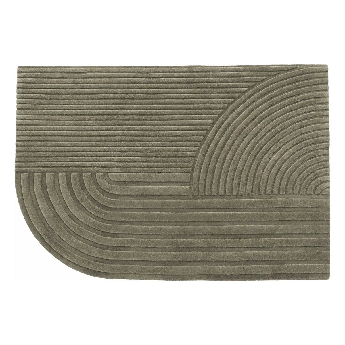 Muuto - Alfombra de lana Relevo, Studiopepe | Marrón topo