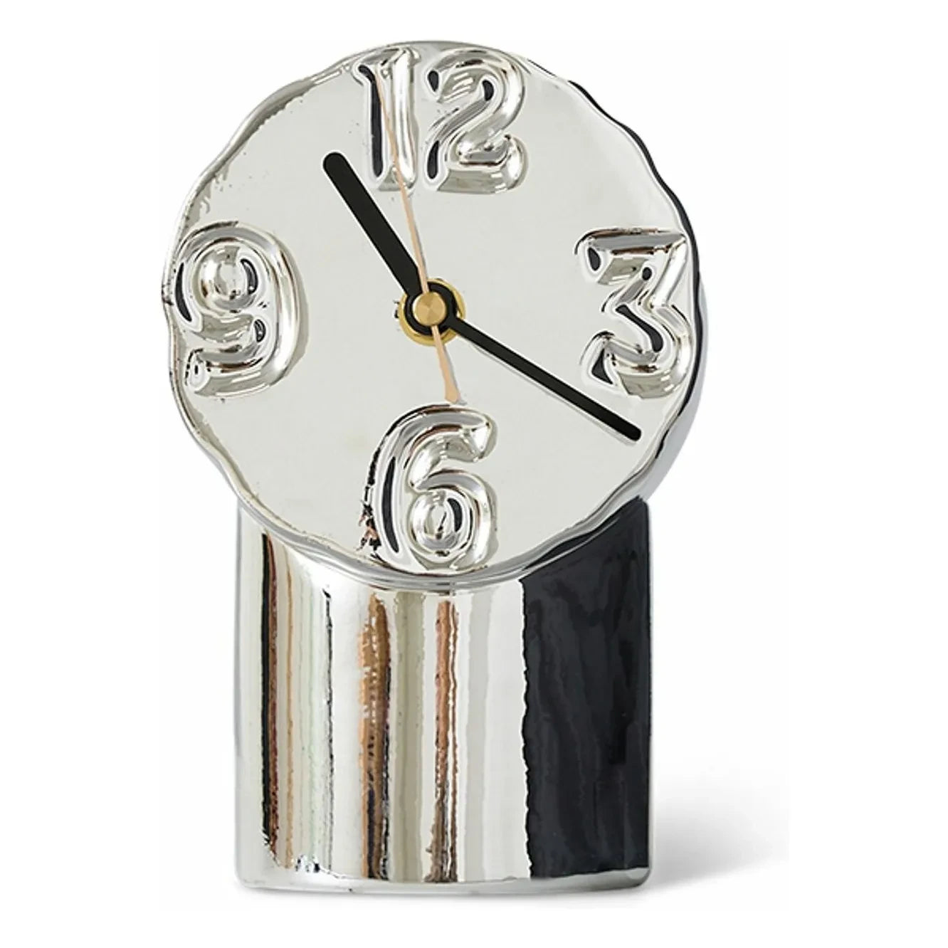 HKliving - Reloj de cerámica retro | Cromado