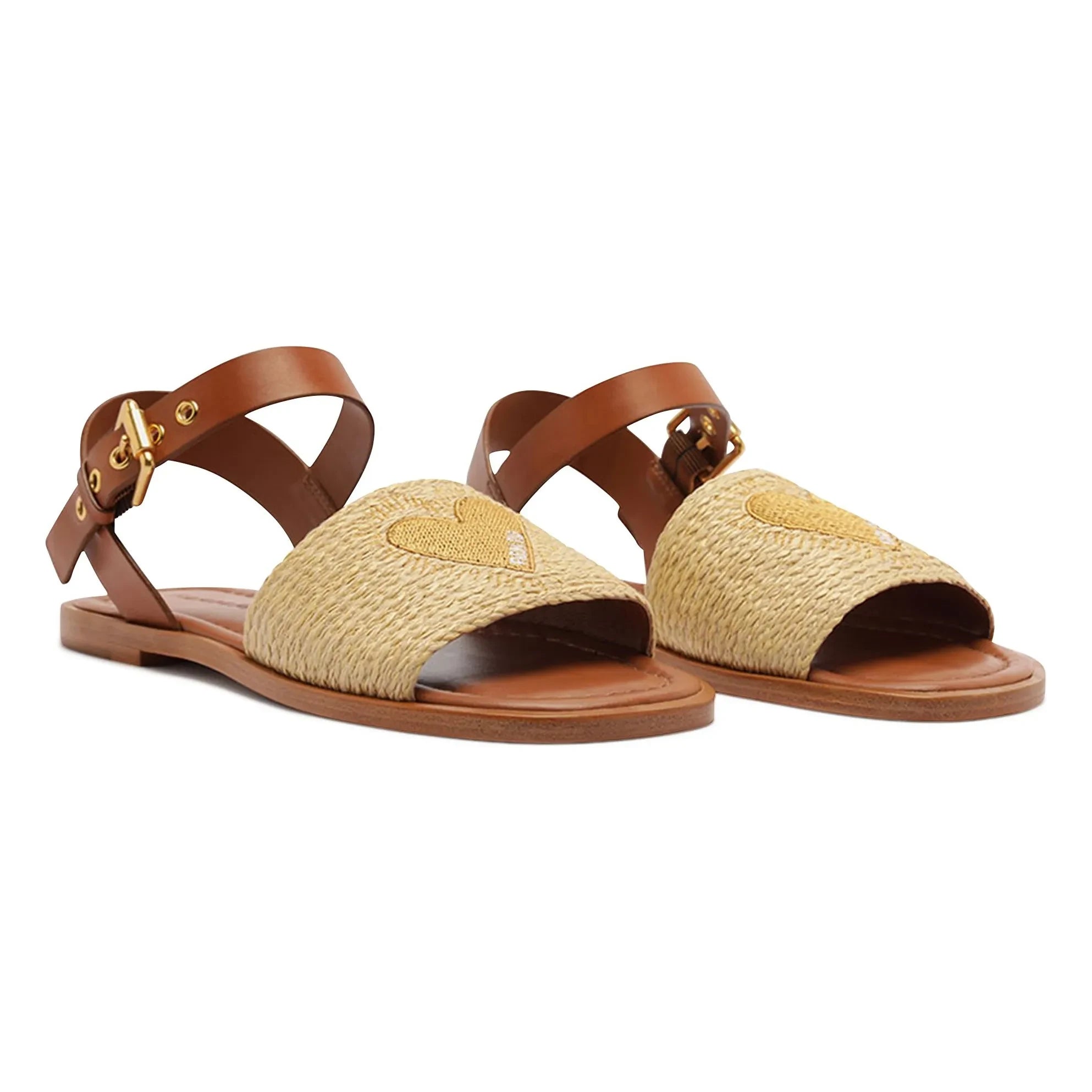 Farm Rio - Sandalias Raphia Corazón | Sand