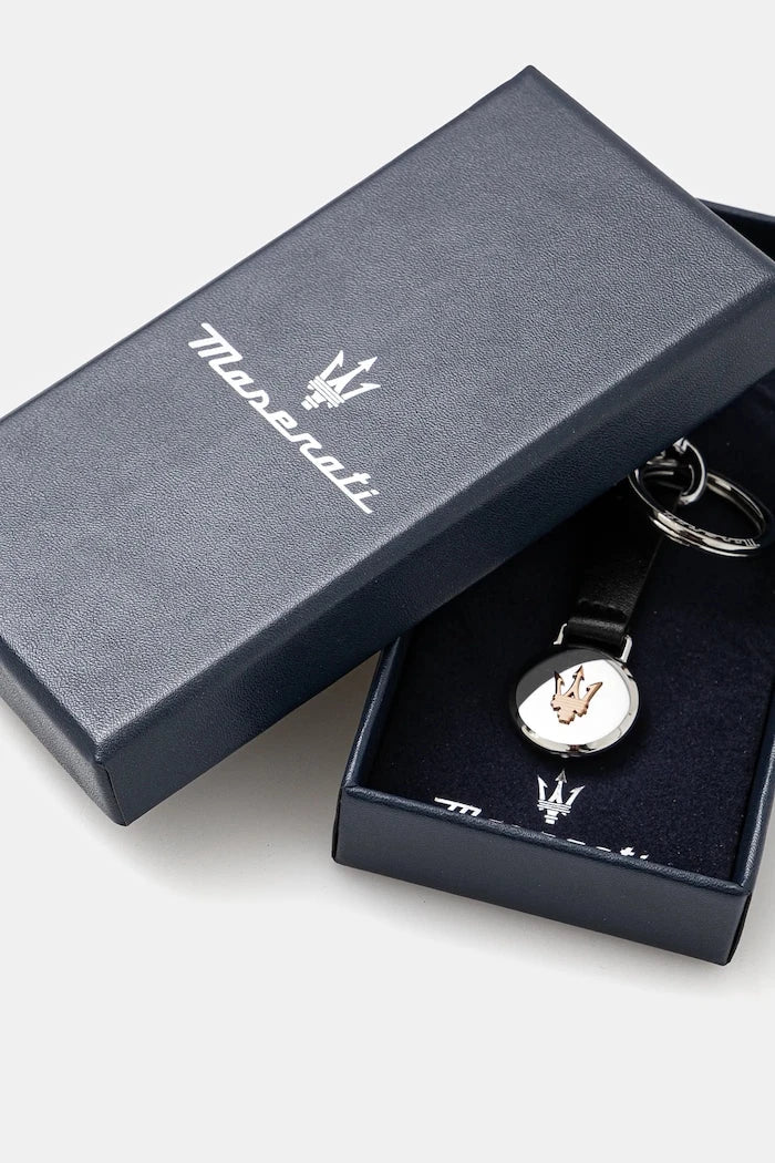 Llavero de cuero Maserati