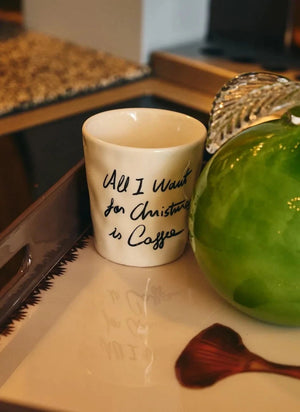 Anna + Nina - "All I Want Is Coffee" Taza de Café | Blanca