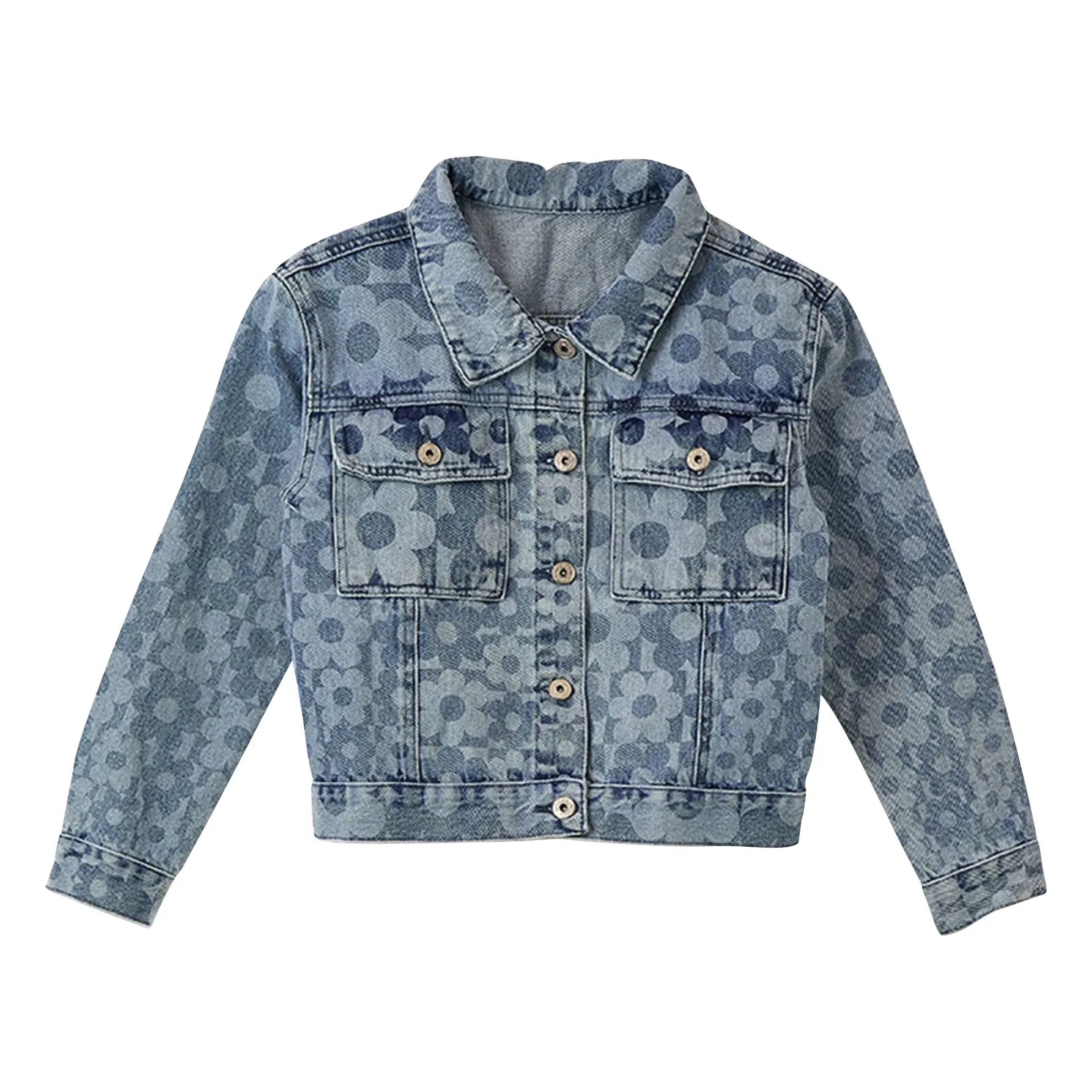 Fábula - Chaqueta Vaquera Floral | Azul Claro