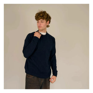 Origin Knitwear - Suéter de Lana sin Costuras | Azul Marino