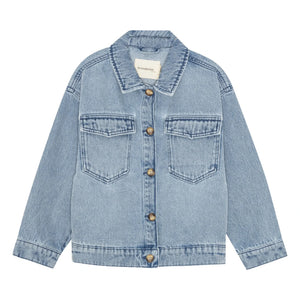 brunobruno nation - Chaqueta de algodón orgánico Denim Lou | Azul claro