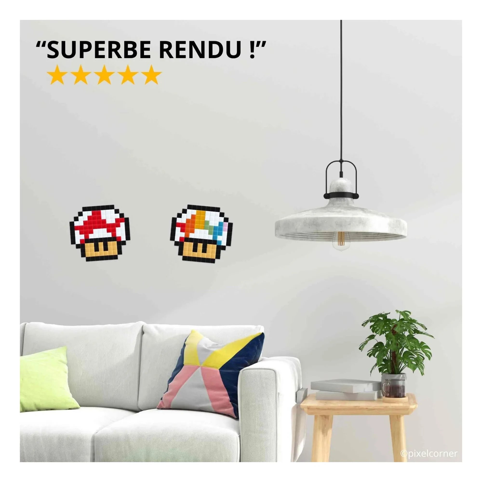 Pixel Corner - Pixel Art Kiti - Mantar | Kırmızı