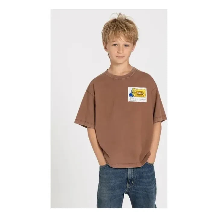 Un juego de niños - Camiseta King de algodón orgánico | Marrón