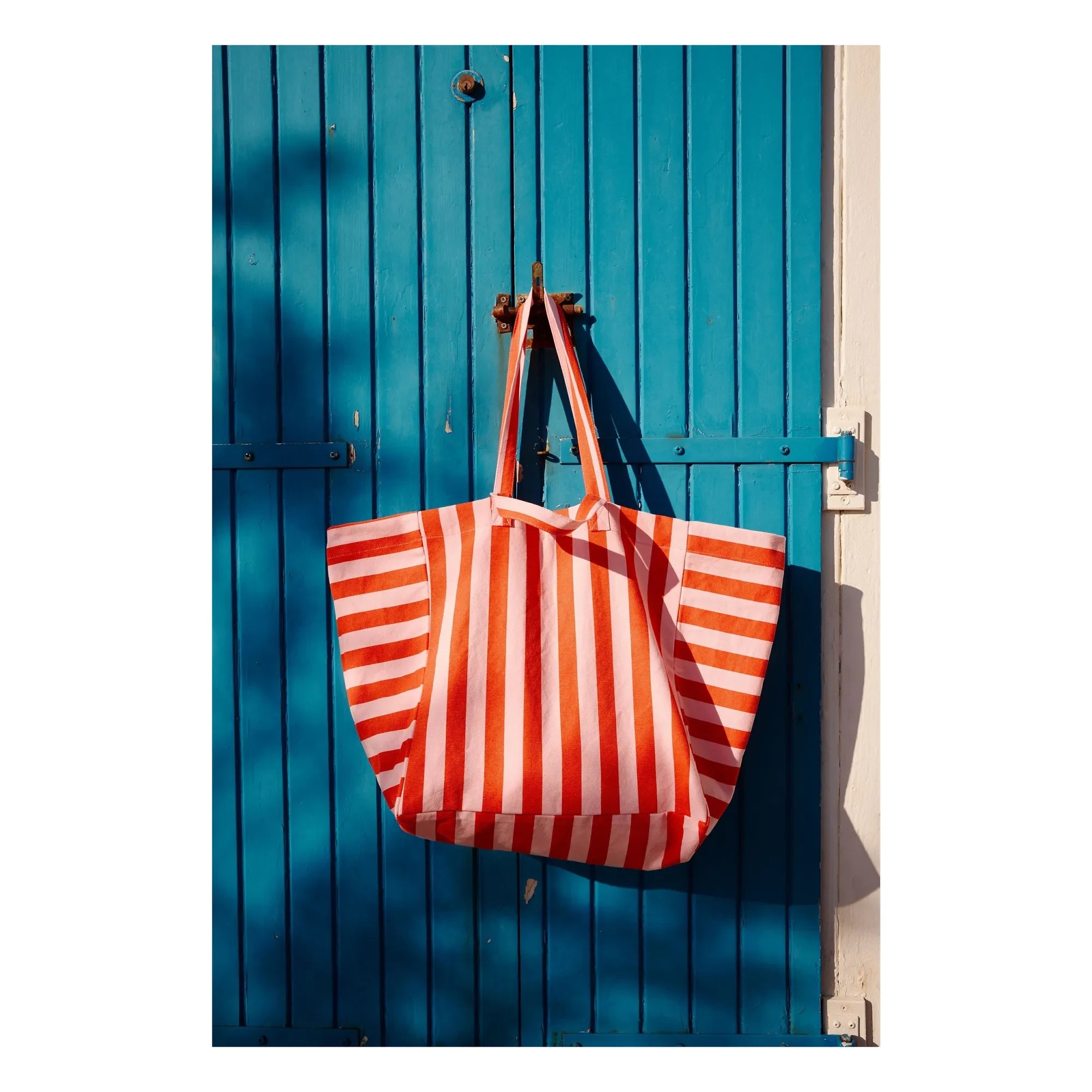 Rose in April - Bolso tote a rayas Elisa | Rojo
